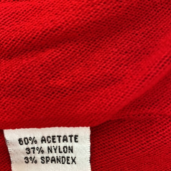 Chetta B Dress. Red Sateen Feel. Size 12. Beautiful Fabric - Picture 12 of 14